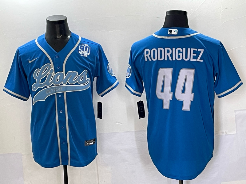 Men 2025 Detroit Lions #44 Rodriguez blue 2025 Nike Limited NFL Jersey 004
